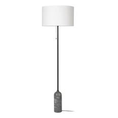 Gravity Floor Lamp - Grey Marble/White Shade