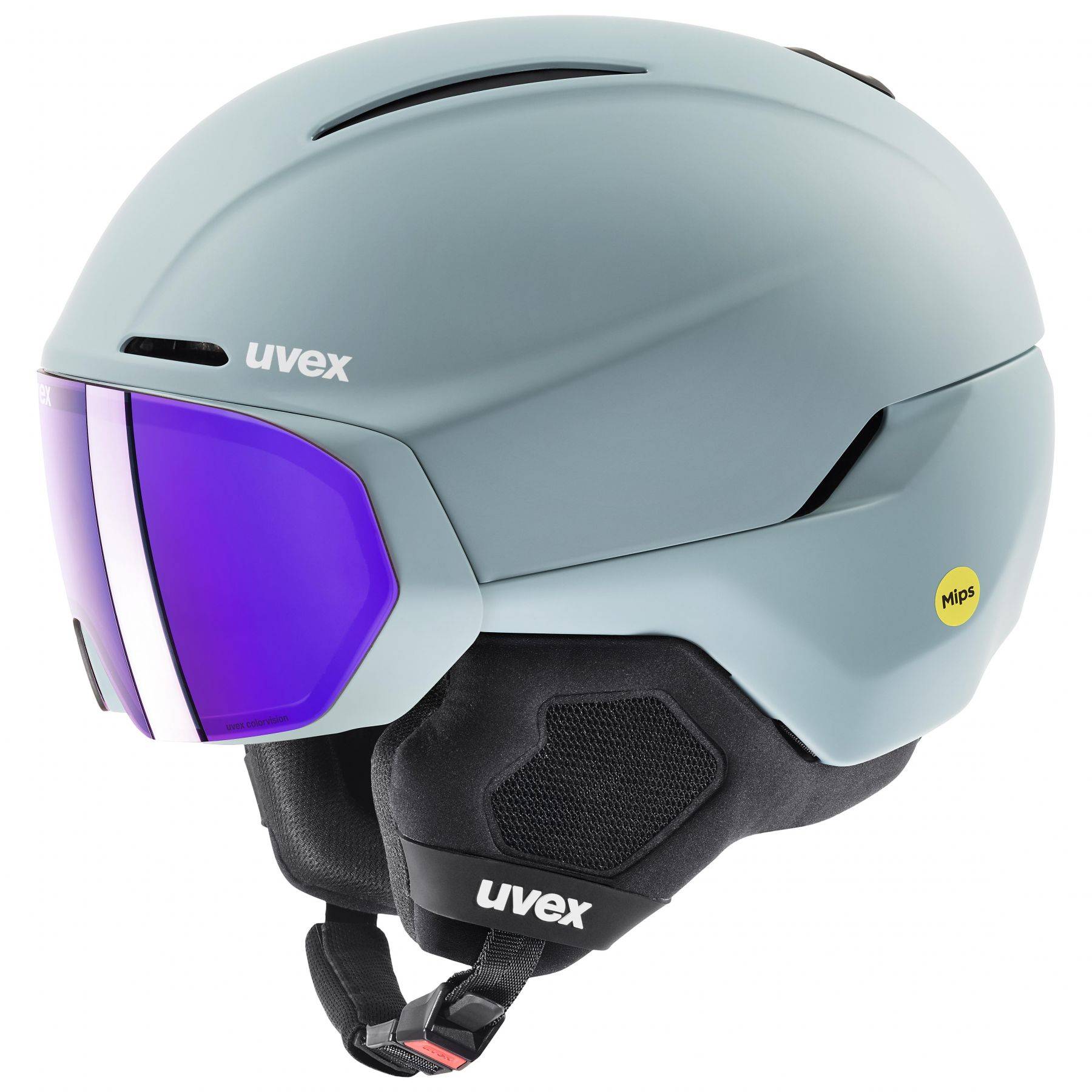 Uvex Horizon CV MIPS Visor, Skidhjälm Med Visir, Blå