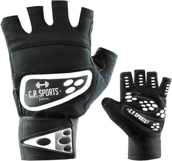 C.p. Sports Wrist Wrap Glove Träningskläder Black/white - Large