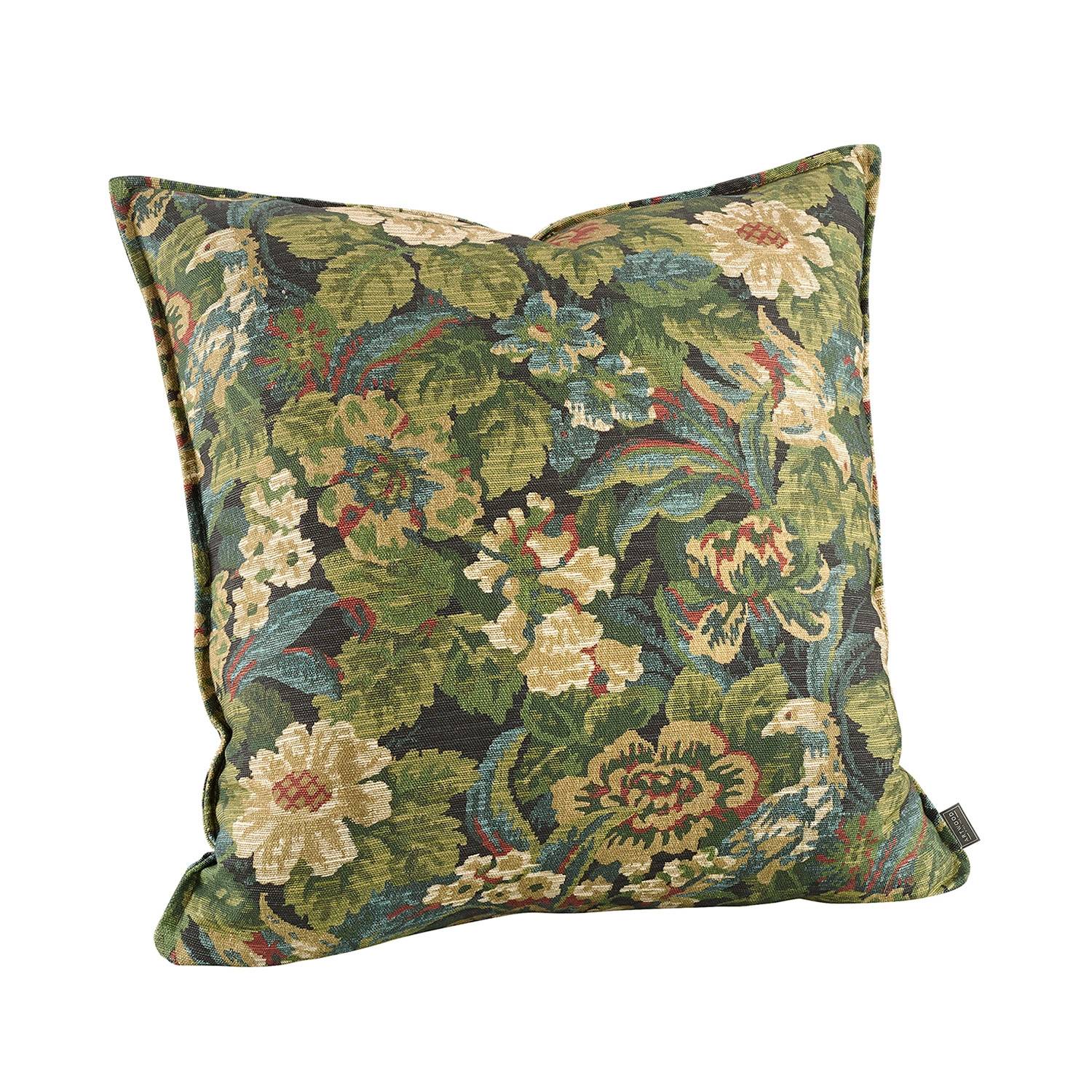 Kuddfodral Ebonleaf flower green - Multifärgad