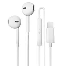 USB-C type C hovedtelefoner med ledning, kompatible med telefon 15/15Plus/15Pro, in-ear hovedtelefoner, kompatible med Androids headset, telefonheadset