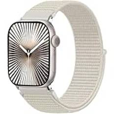 Ynitec Nylon Loop armband kompatibelt med Apple Watch armband Apple Watch 44 mm 45 mm 46 mm 49 mm 38 mm 40 mm 41 mm 42 mm, män kvinnor band sport ersättningsarmband för iWatch Serie 10 9 SE Ultra 8 7