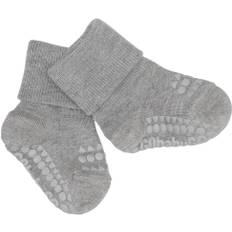 GoBabyGo Nonslip Socks Viscose-bamboo Str 14/16 - Light Grey Melange Strømper Bambus hos Magasin