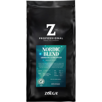 Kaffe Zoegas Nordic Blend Mellanrost Hela bönor 750g