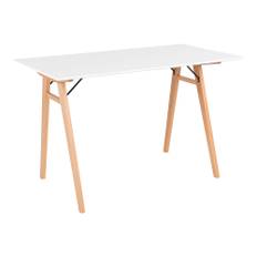 Vojens desk - desk, white and nature 120x60x75 cm - White