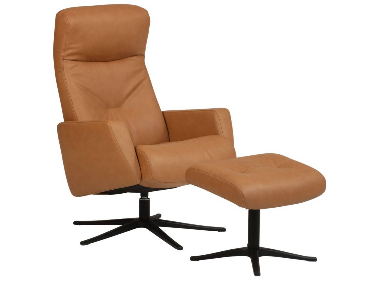 IMG Space 2100 lænestol inkl. skammel (Stofgruppe 4 - uld, Slimline stel - sort).