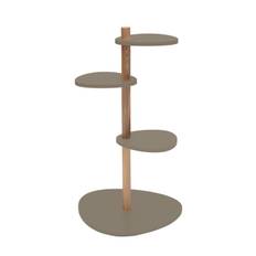 MAGLA 3-lags Asketræ Plantestand B55 x H91cm Brun