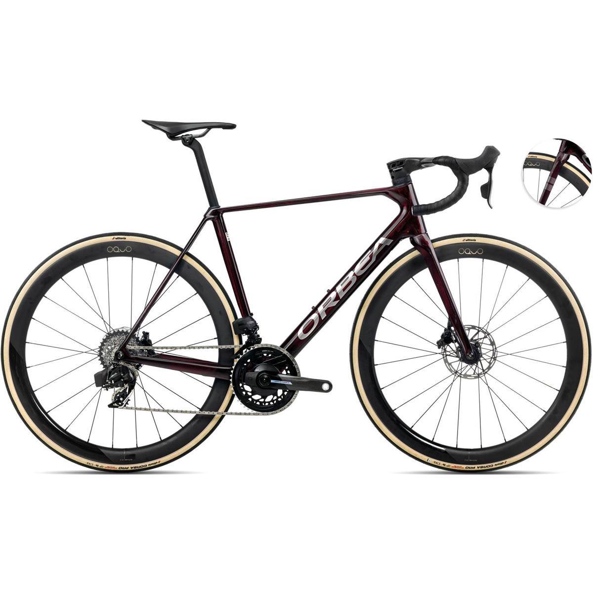 Racer Allround Orbea Orca M21eLTD PWR Wine Red Carbon View/Titanium 49 - Röd ( )