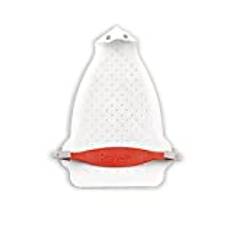 Rayen 6205 – stryksko med silikonfäste, lämplig för alla kommersiellt ångstrykjärn, 2 x 17 x 28 cm, vit