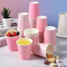 5/10/20 st, pappersmuggar, rosa pappersmuggar, gradient rosa festmuggar, kaffekoppar, kaffe-te-drycker, varma kalla drycker, helgdagar, picknick, fest - Multifärgad (10 st,20 st,5 st)