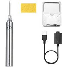 5v 15w batteridriven lödkolv, med usb uppladdningsbar lödkolv, justerbar spänningslödkolv - silver--