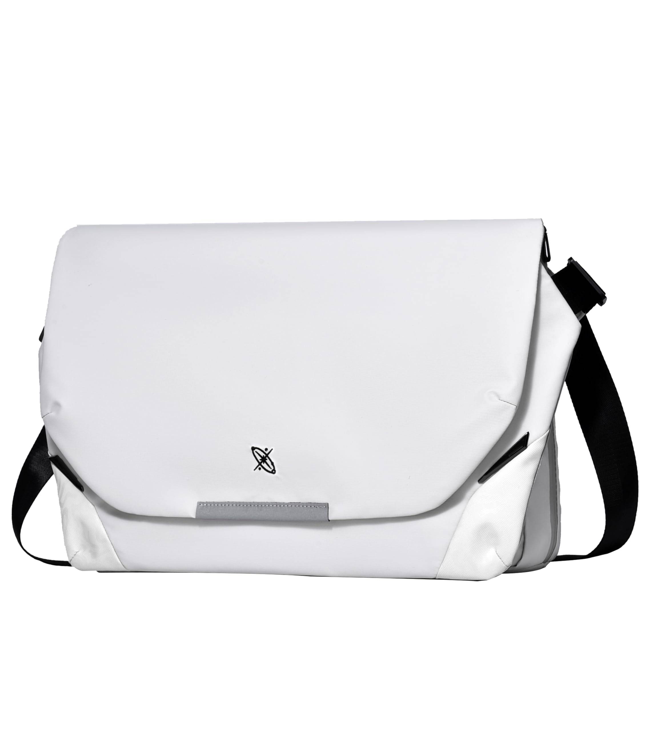 Messengerväska Axelväska Crossbody PC-axelväska 14 16 A4 Stor Hållbar [FSD.WG] Herrväska, Väska, Väska, Väska, (L tum, XL tum), Vattentät, Storlek, vit