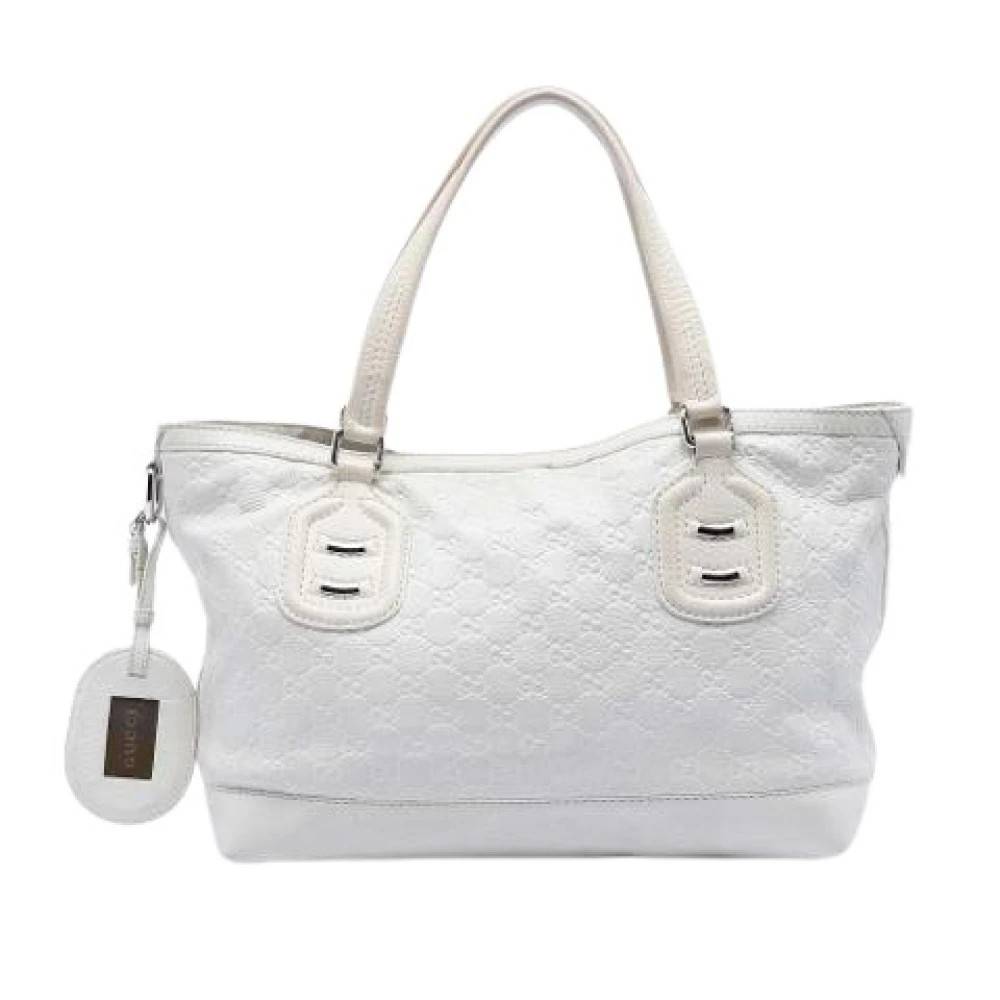 Gucci Vintage Pre-owned Vintage Tote Bag - Vintage - Dame - Hvid - ONE SIZE - Læder