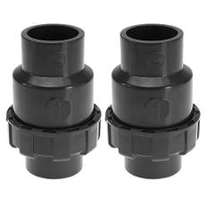 Skapa idé 2 st 50 mm vatten backventil inre backventil rör klaff kontrollventil vatten tub kontakt tillbehör för återflöde PVC grå