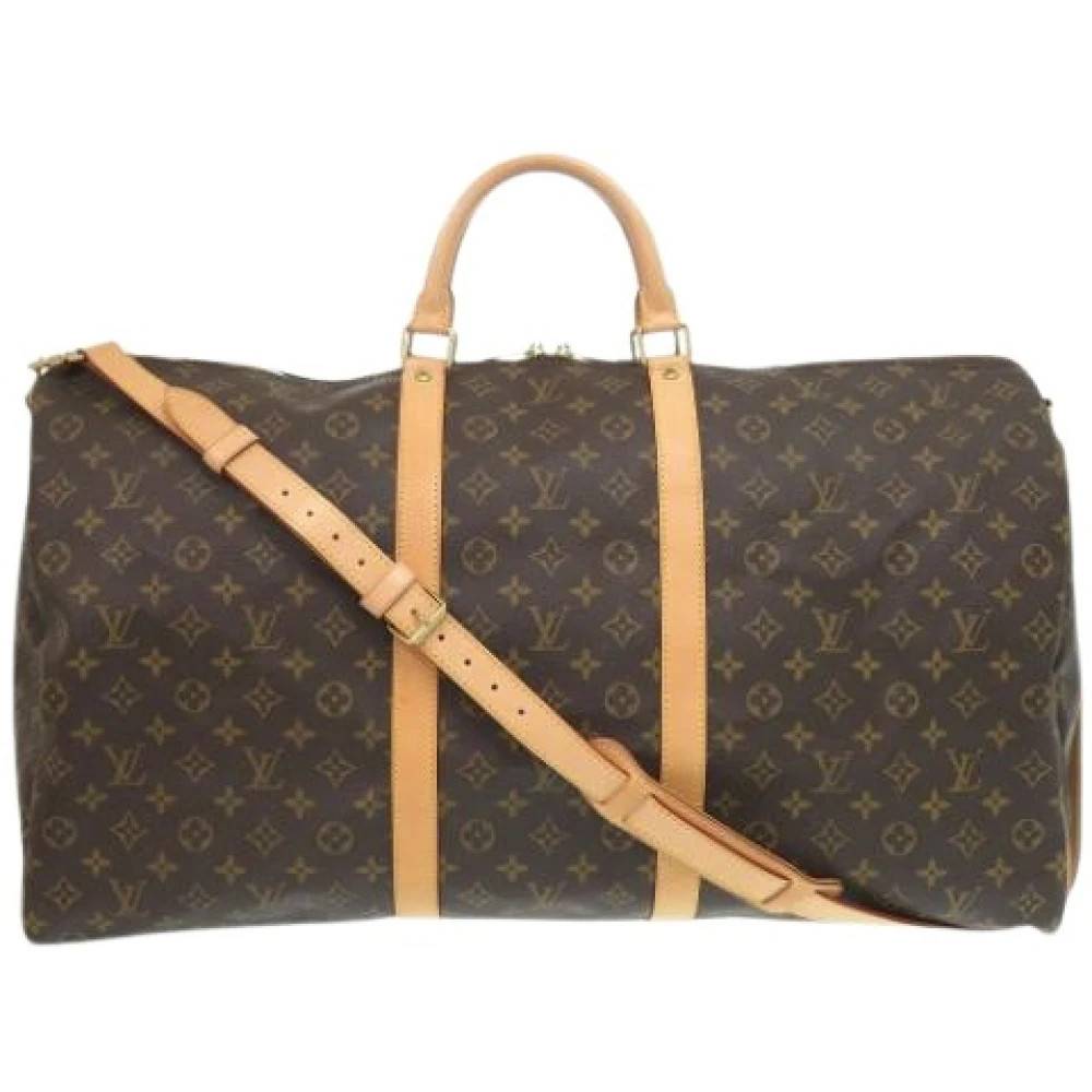 Louis Vuitton Vintage Pre-owned Keepall Bandoulière 60 - Vintage - Herre - Brun - ONE SIZE - Uld