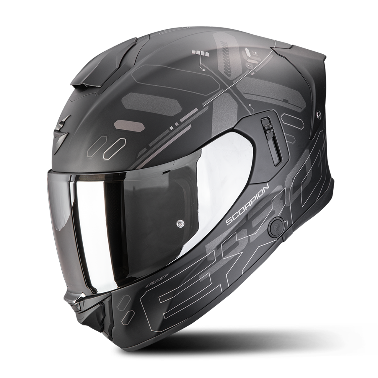 Scorpion EXO-530 Air Fond Integralhjälm Blade Matt Svart/SilverXXL