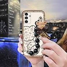 Lulumi-Phone Case For Samsung Galaxy A14 5G/4G/SM-A146P, mobile phone case soft case cell phone sleeve Waterproof silicone phone cover Black pearl pendant phone protector Cartoon