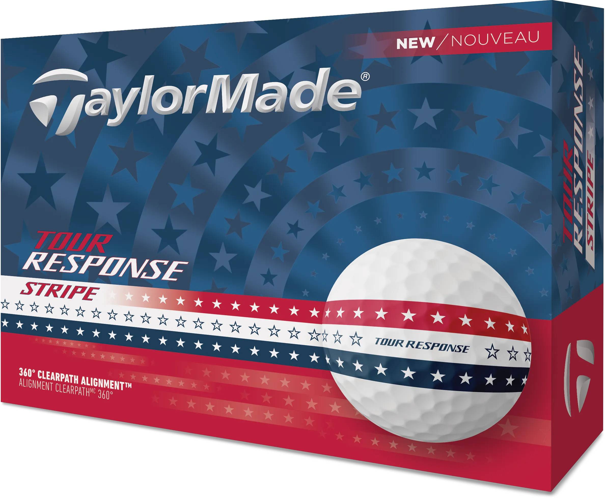 TaylorMade Tour Response USA Stripe Golfbälle
