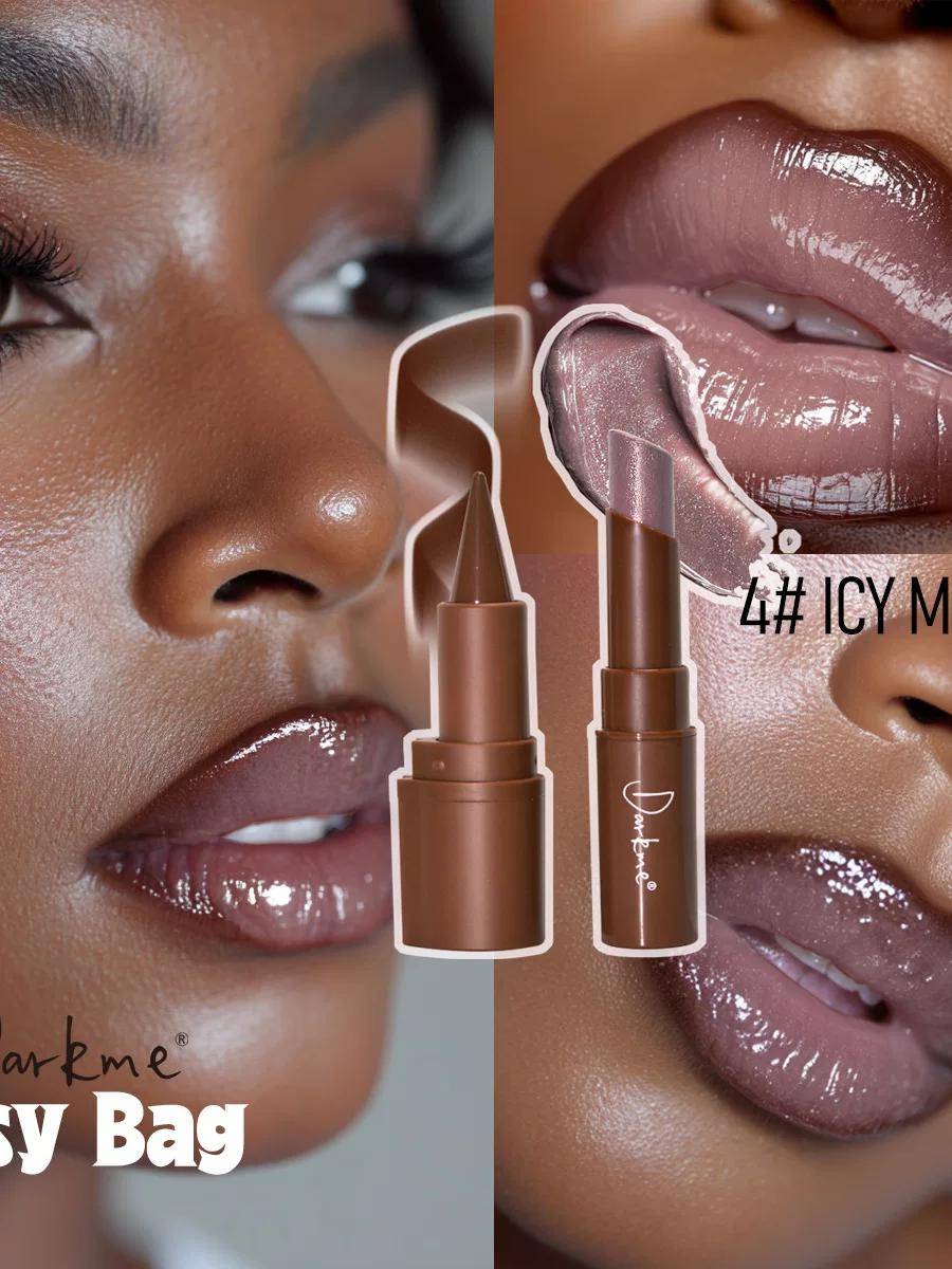 European and American Hot Girls' Lips! Dark Lip Liner Lipstick Set Lip Combo Lip Pencil Pearlescent Solid Lip Gloss Iins Style