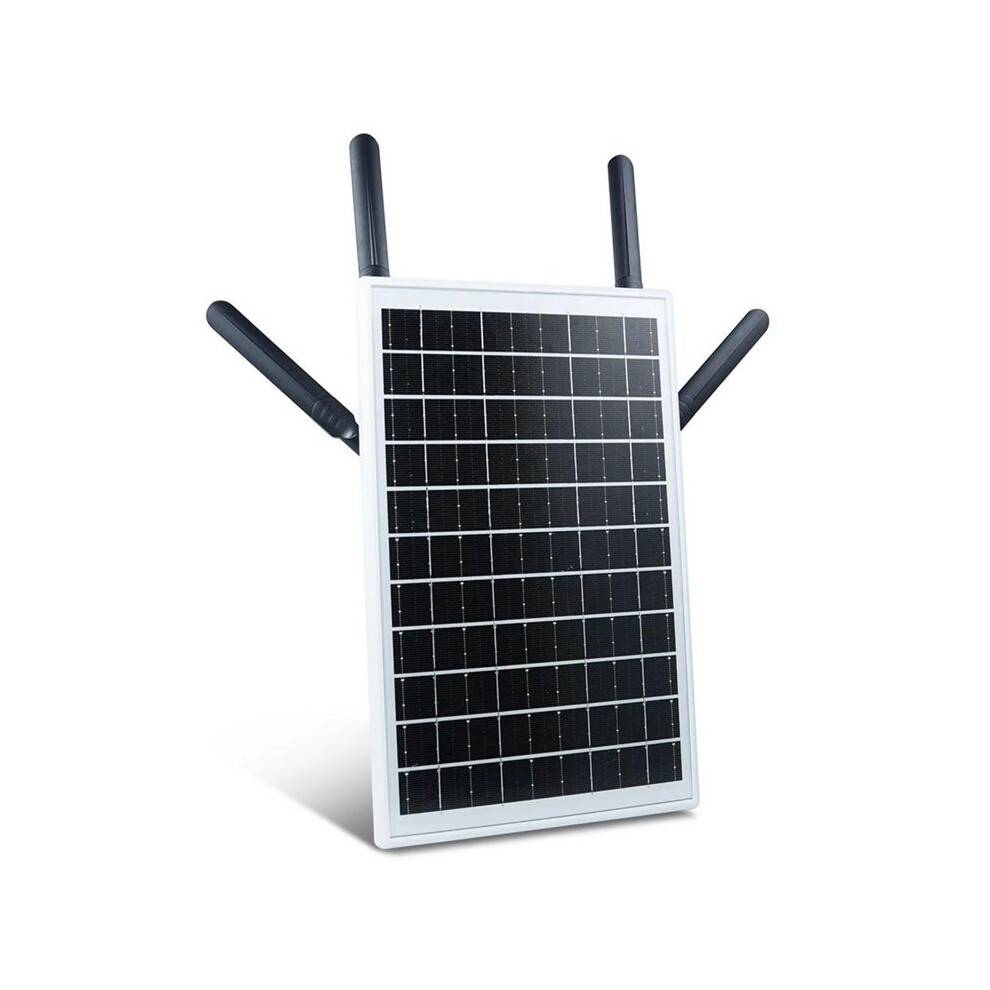 12W 18000mAh Solar Powered 4G LTE WiFi Router with SIM Card Slot Outdoor Wireless Router Waterproof 4G LTE Modem Router