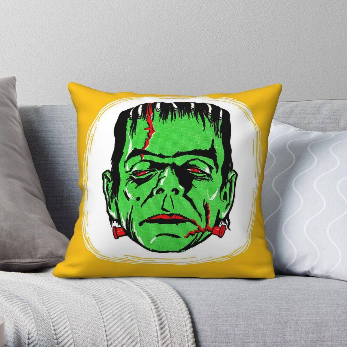 Frankenstein Monster 1960-tal Kuddfodral Polyester Linne Sammet Mönster Dragkedja Dekor Kuddfodral Soffkuddeöverdrag 18