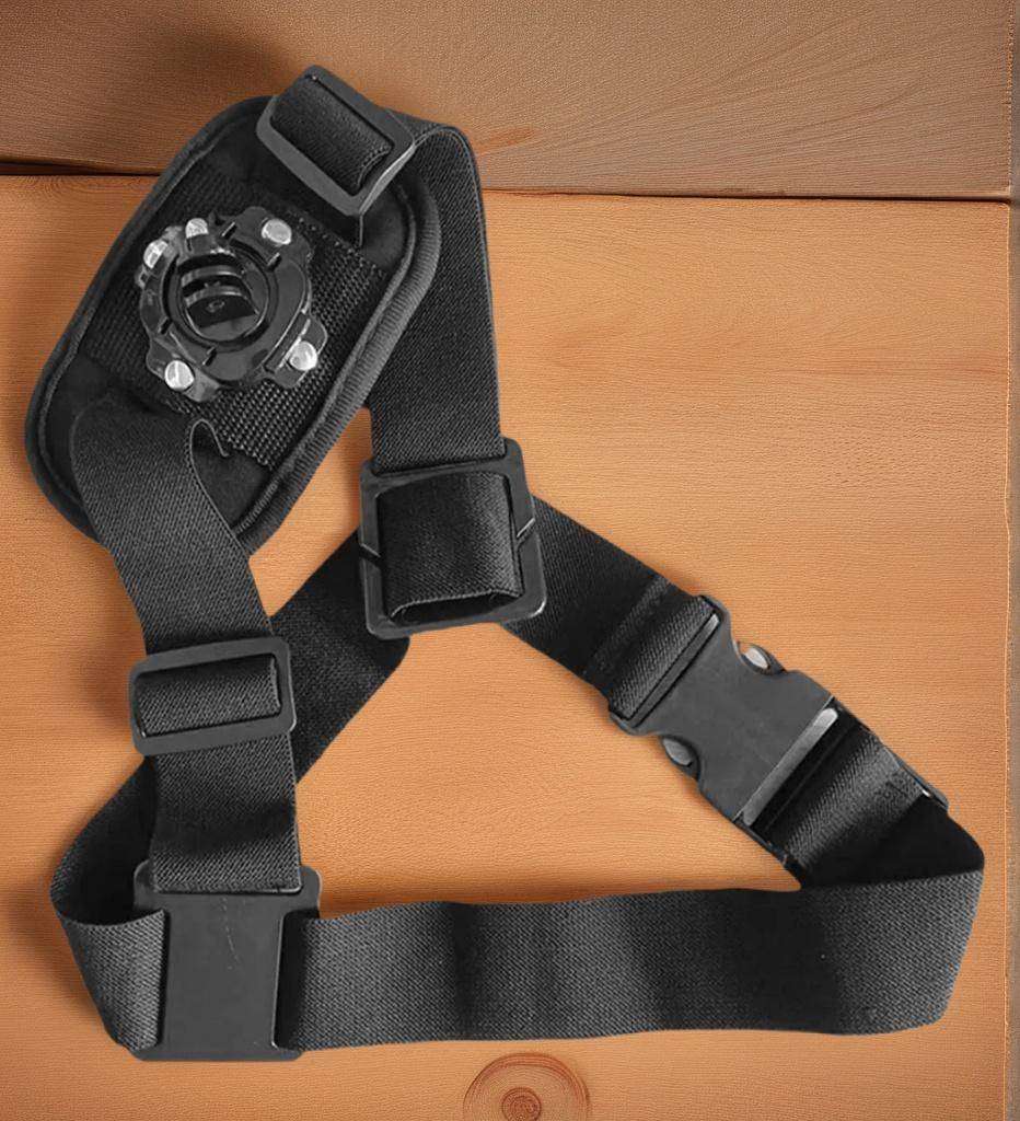 360° Axelremfäste Bröstsele Adapter för GoPro Hero 13 12 11 10 9 8 7 6 5 4 3+ 3 Svart Utgåva Xiaomi Yi black