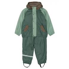 Regnsæt m. Fleece - Balsam green 5 ÅR