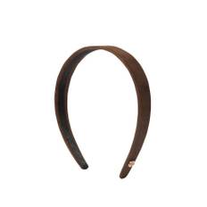 Suede Solid Head Band - Brown
