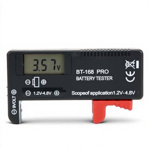 Batteritestare 168Por digital batterikapacitetstestare med LCD-skärm, flera storlekar för CR2032 LR44 L736 6F22 9V AAA AA D C 18650 16340 14500 10440 batteri