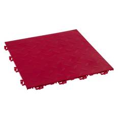 PELA Garagegolv Durk, röd, 38x38 cm, 2m²