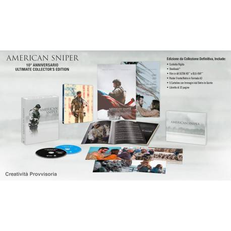 American Sniper - Ultimate Collector's Edition (Ltd Steelbook) (4K Ultra HD + BD) (import svensk text)