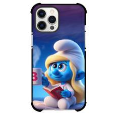 The Smurfs Smurfette Case For iPhone Samsung Galaxy Pixel OnePlus Vivo Xiaomi Asus Sony Motorola Nokia - Smurfette Reading a Book with Drink at Night