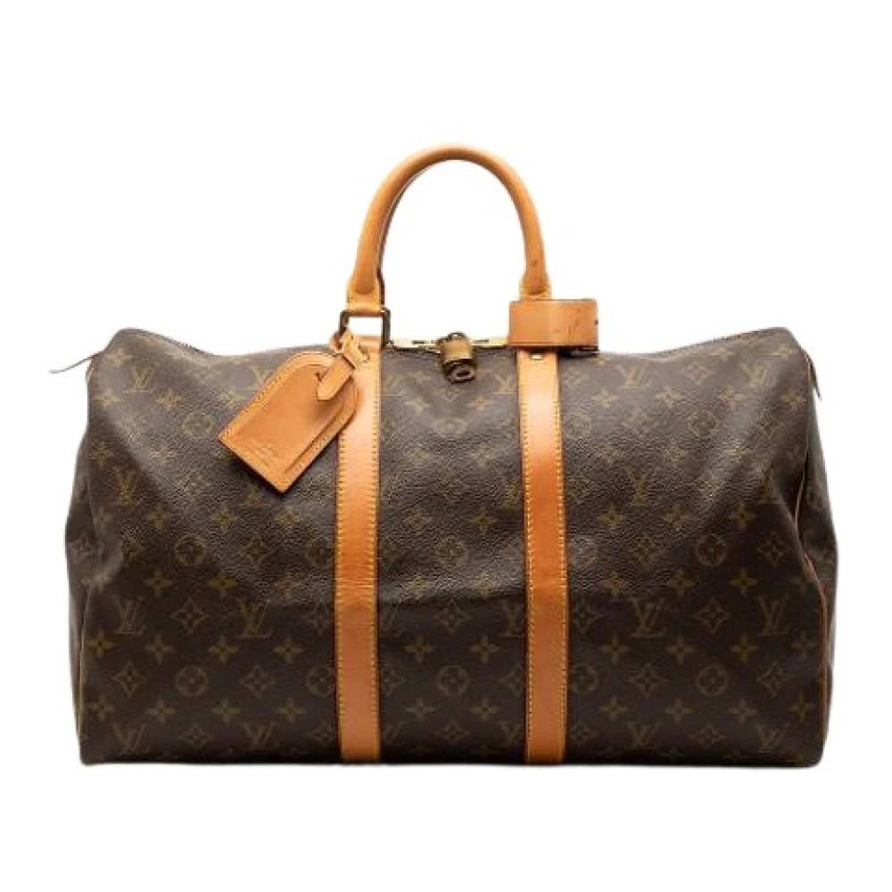 Louis Vuitton Vintage Pre-owned Keepall 45 - Vintage - Dame - Brun - ONE SIZE - Læder