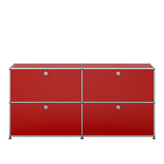 USM - USM Haller 109 sideboard USM Ruby Red - Sideboards - Röd - Metall