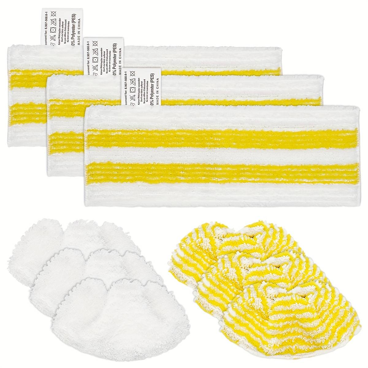 6/9pcs Steam Mop Replacement Pads Set | Compatible With Sc1/sc2/sc3/sc4/sc5 Models, , High Absorbency & Durability, Ideal For Kitchen, Bathroom, Living Room Floor Cleaning, Sponge Cleaning Additions
