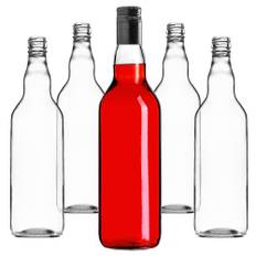KADAX Glass Bottle 700ml With Long Screw Cap 5pcs.