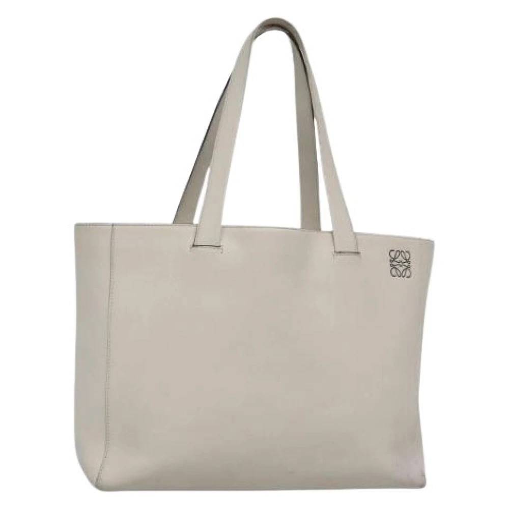 Loewe Pre-owned Pre-owned Tote Bag - Vintage - Dame - Hvid - ONE SIZE - Uld