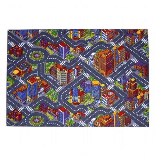 Matta, Lekmatta Storstad 140 x 200 Barnmatta Big City 608999