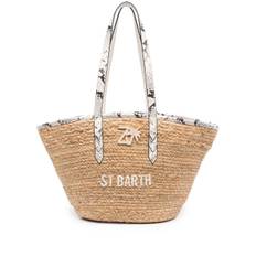 Zadig&Voltaire - St Barth strandväska - dam - jute/getskinn/bomull - one size - Neutral