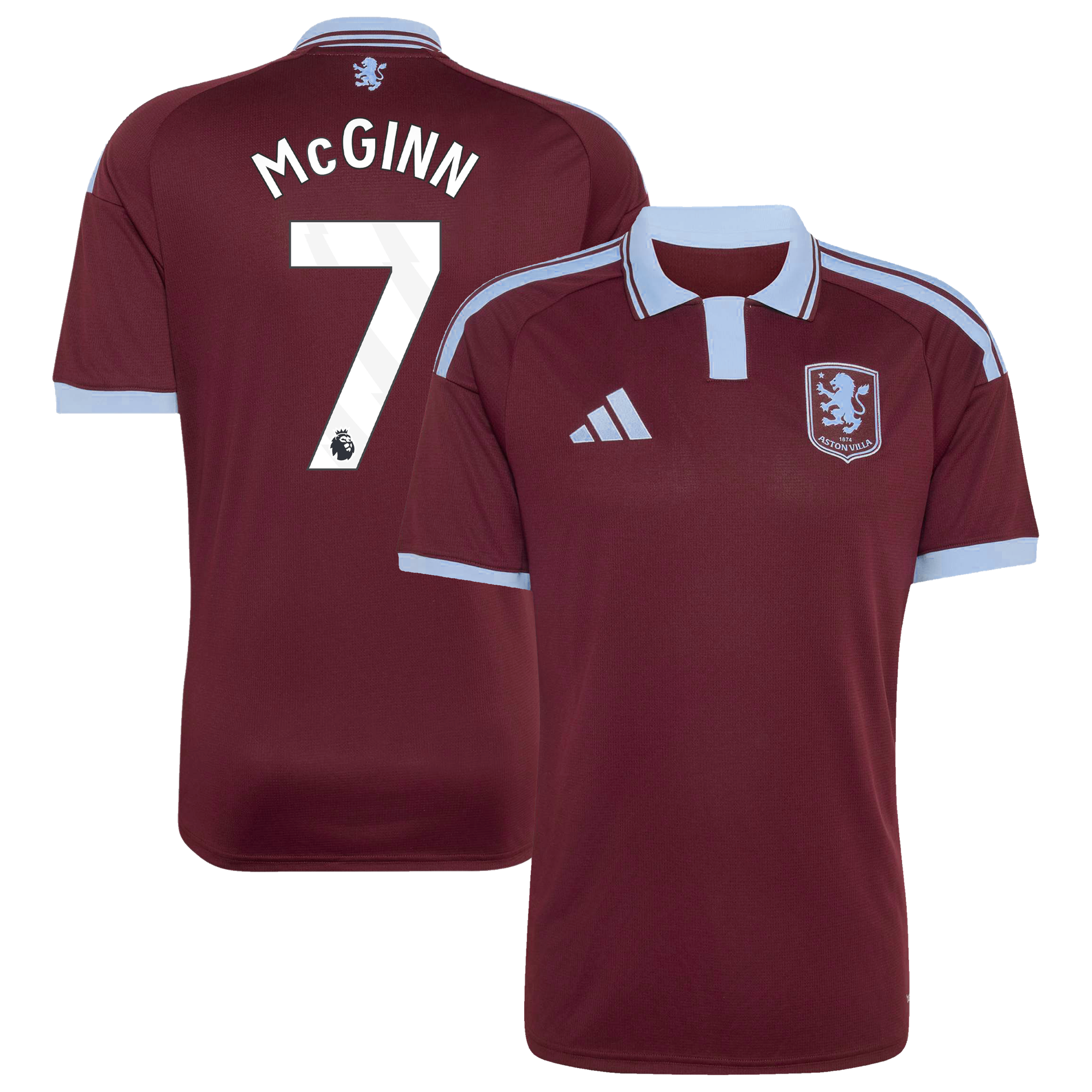 Aston Villa adidas Home Shirt 2026-27 with McGinn 7 printing