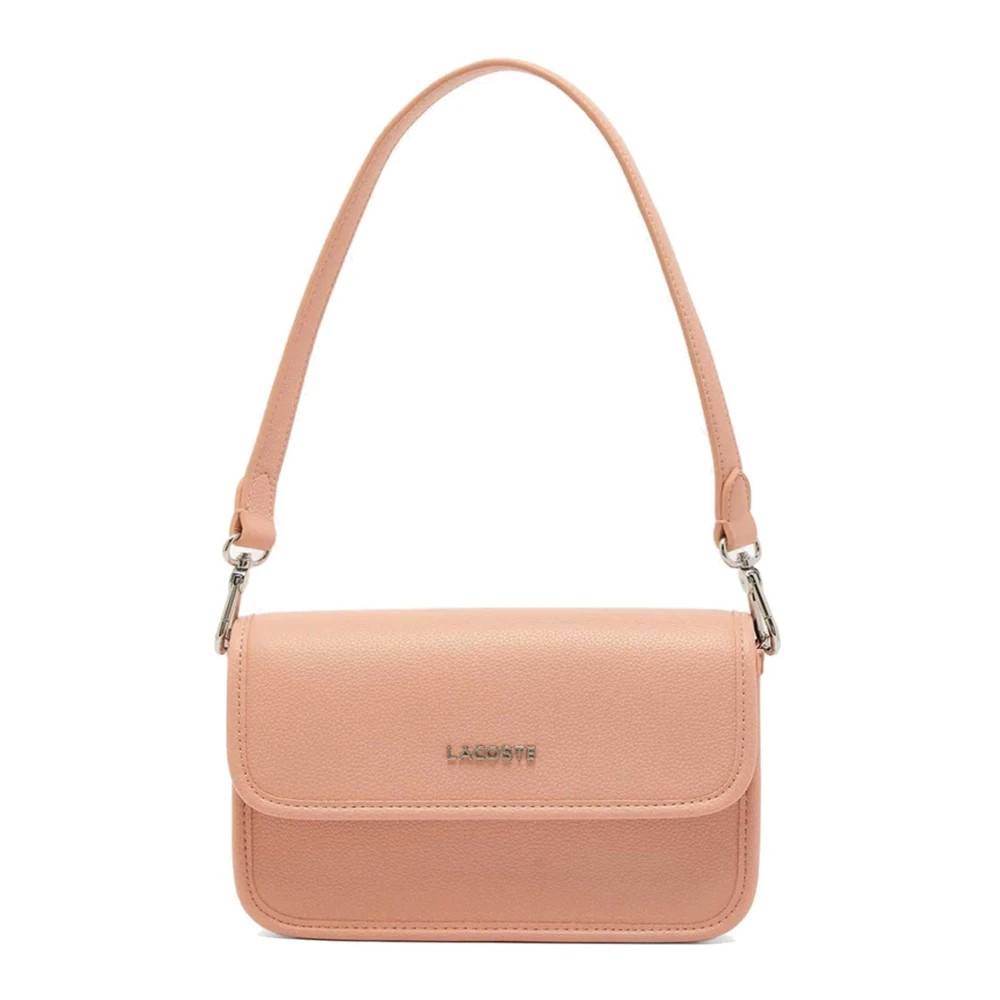 Lacoste Elegance Skuldertaske - Tasker - Dame - Lyserød - ONE SIZE - Uld