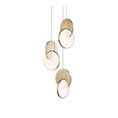 Lee Broom - Eclipse Chandelier 3 Piece - Gold - Pendellamper - Guld