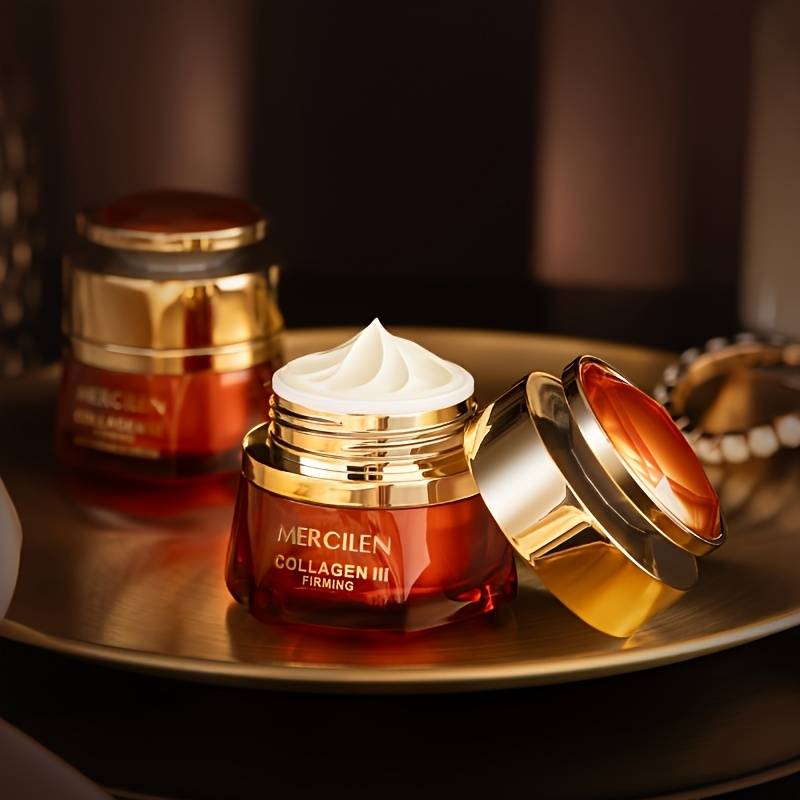 TEMU Type 3 Collagen Moisturizing Cream, Containing Hyaluronic Acid, Niacinamide, Collagen And Other Ingredients, Moisturizing And Moisturizing Skin Skincare, Make Skin Looking, Suitable For Types
