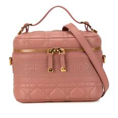 Dior Vintage Dior Vanity Bag Stl. - Dior Vintage Från Magasin - Pink (L 13cm x W 18cm x D 10.50cm)