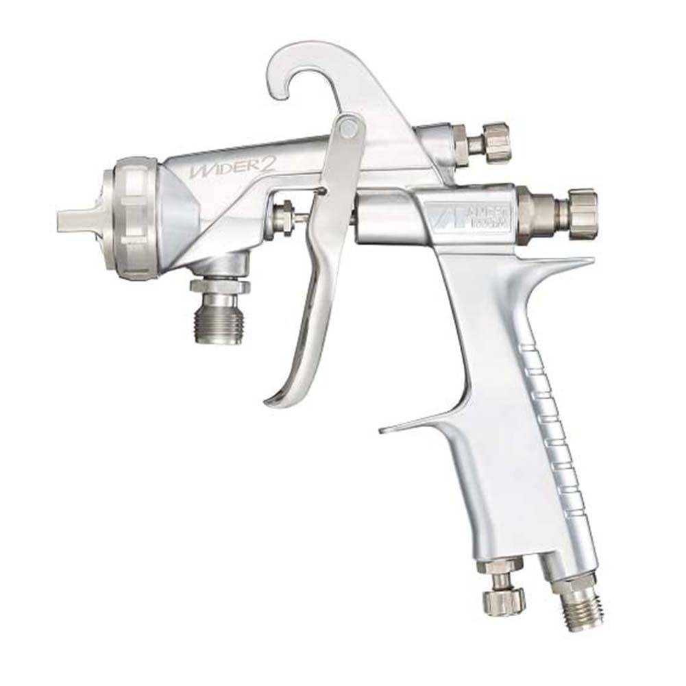 Anest Iwata WIDER Gun Series Suction Spray Gun, 1.5mm Diameter, WIDER2-15K2S, Silver