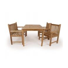 Java Teak Havemøbelsæt - 90x150 cm