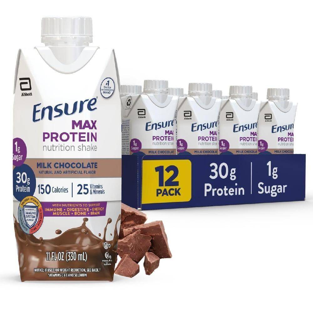 Ensure Protein Max Insure Protein Protein Shake Drink Supplement Chocolate Flavor Meal Replacement 1 pcs 330ml Ingredients | 1 pcs 330ml