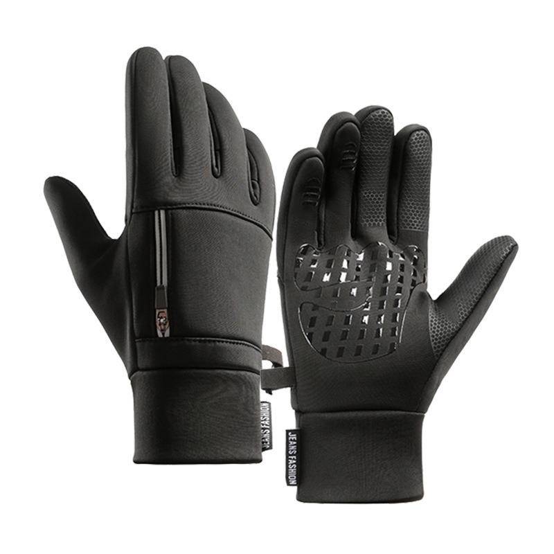 Yanbiguo Winter Gloves Men Women Waterproof Thermal Touchscreen Finger Warm Gloves For Cycling Snow Cold Weather M