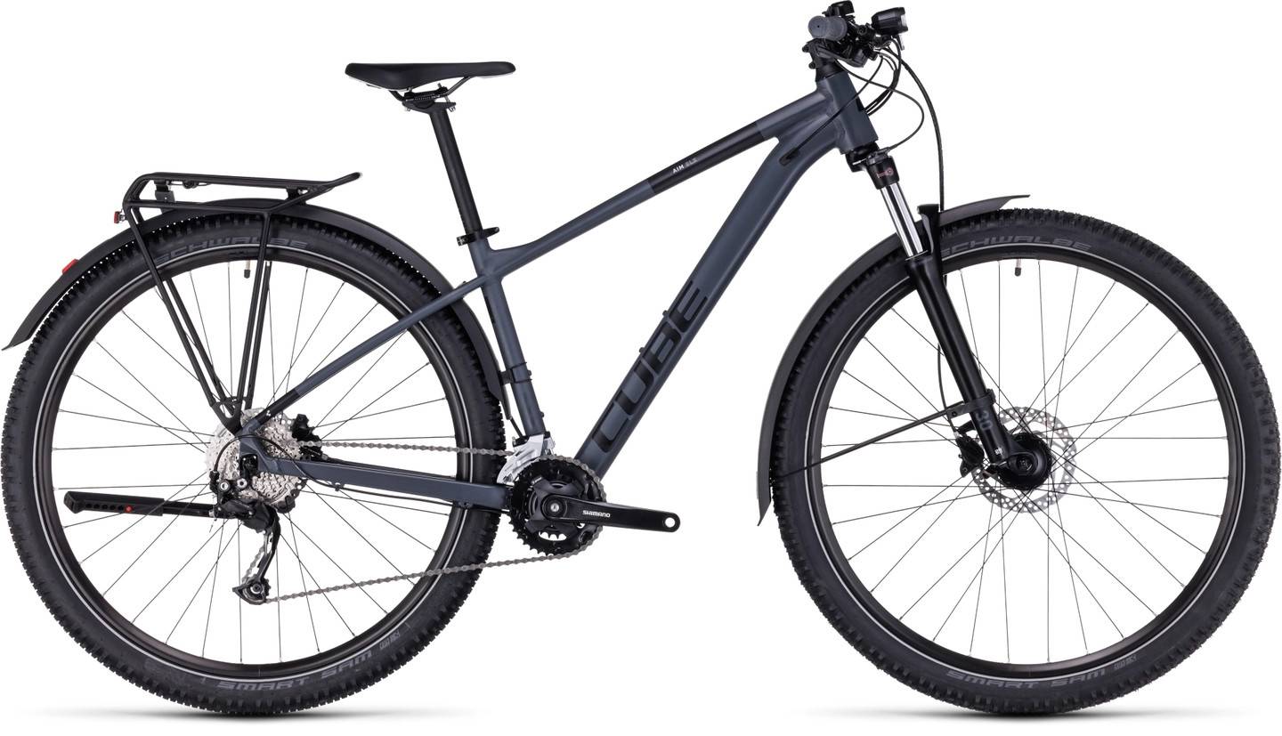 Cube Aim SLX Allroad Mountainbike B-varo, Grey'n' Black, Str. M