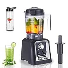 Biolomix Professional Blender, 2200W 3 förinställda smarta IQ, steglös hastighetsreglering, 2L kapacitet med 600ML bärbar flaska, Smoothie Blender för att krossa is, soppa, barnmat, spannmålsmalning